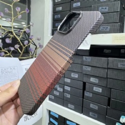 Real Aramid Kevlar Carbon Fiber Phone Case for iPhone 14 15 16 Plus Pro Max  Magnetic Shockproof Phone Cover