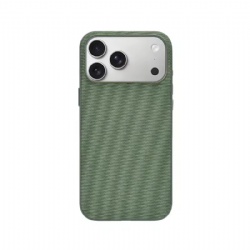 Technical Woven Fabric & PU Leather Magnetic Phone Case for iPhone 17 Pro Max
