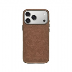 High Quality 3D Rhombic Texture PU Leather Phone Case for iPhone Series
