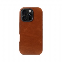 Chrome-Free Tanned Oil Wax Genuine Cowhide Leather phone Case for iPhone 11 12 13 14 15 16 17