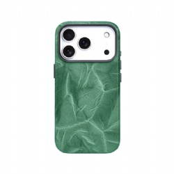 Genuine Cowhide Grain Grip Case for iPhone 11 12 13 14 15 16 17 | 4 Edge Full Coverage Magnetic Metal Frame