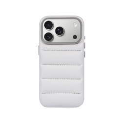 OEM/ODM Classic Luxury Vegan Puffer Jacket Vegan Leather Cute Color Phone Case for iPhone 12/13/14/15/16/17 Series (Pro & Pro Max Included)