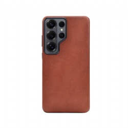 OEM/ODM Waxed Oil Leather Texture Magnetic Phone Case for Samsung Galaxy S26 Ultra