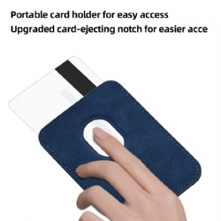 Strong Magnetic Alcantara Card Holder for iPhone